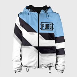 Куртка с капюшоном женская PUBG geometry steel, цвет: 3D-черный