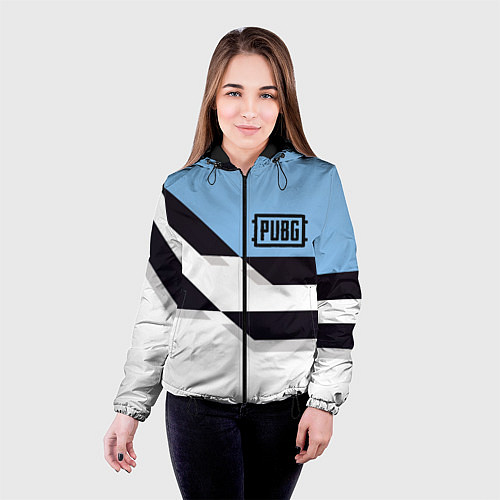 Женская куртка PUBG geometry steel / 3D-Черный – фото 4