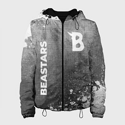 Куртка с капюшоном женская Beastars - grey gradient вертикально, цвет: 3D-черный