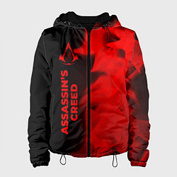 Женская куртка Assassins Creed - red gradient по-вертикали