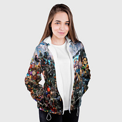 Куртка с капюшоном женская Коллекция мастера игры, цвет: 3D-белый — фото 2