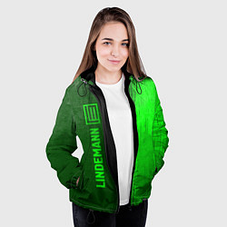 Куртка с капюшоном женская Lindemann - green gradient по-вертикали, цвет: 3D-черный — фото 2