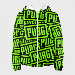 Куртка с капюшоном женская PUBG pattern game, цвет: 3D-белый