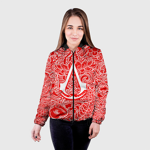 Женская куртка Assassins Creed shadows / 3D-Черный – фото 4