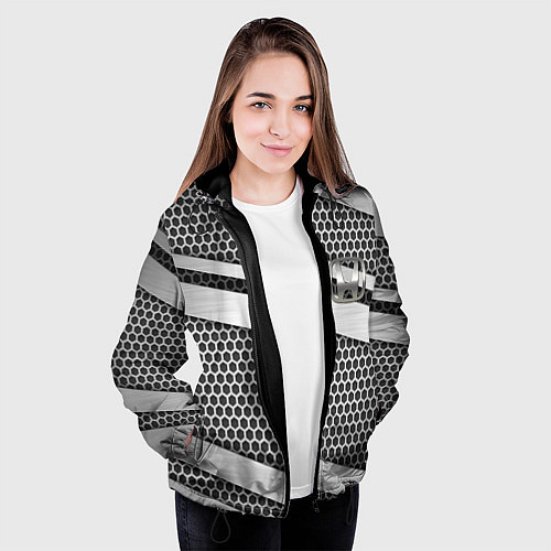 Женская куртка Honda metal steel / 3D-Черный – фото 3