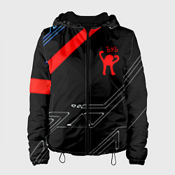 Куртка с капюшоном женская Ъуъ Съука sport geometry, цвет: 3D-черный