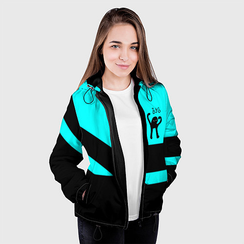 Женская куртка Ъуъ съука геометрия / 3D-Черный – фото 3