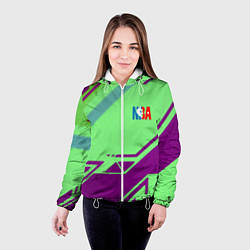 Куртка с капюшоном женская NBA geometry sport, цвет: 3D-белый — фото 2