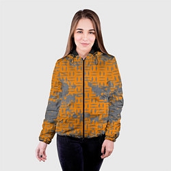 Куртка с капюшоном женская Заводской антураж, цвет: 3D-черный — фото 2