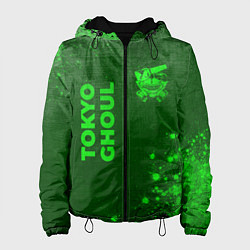 Женская куртка Tokyo Ghoul - green gradient вертикально