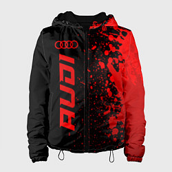 Женская куртка Audi - red gradient по-вертикали