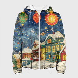 Женская куртка Новый год на улице