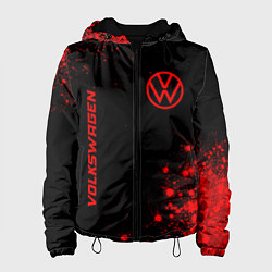 Женская куртка Volkswagen - red gradient вертикально