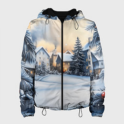 Женская куртка Зимний снежный двор