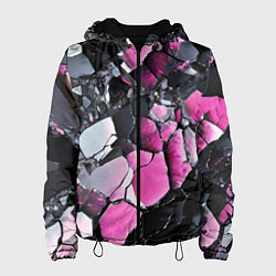 Женская куртка Чёрно-розовый камень