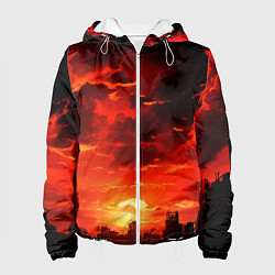 Женская куртка Багровый апокалиптический закат