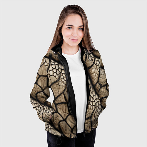 Женская куртка Найди змею / 3D-Черный – фото 3