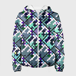 Женская куртка Бирюзовый абстрактный паттерн