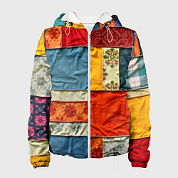 Женская куртка Пэчворк из ярких тканей