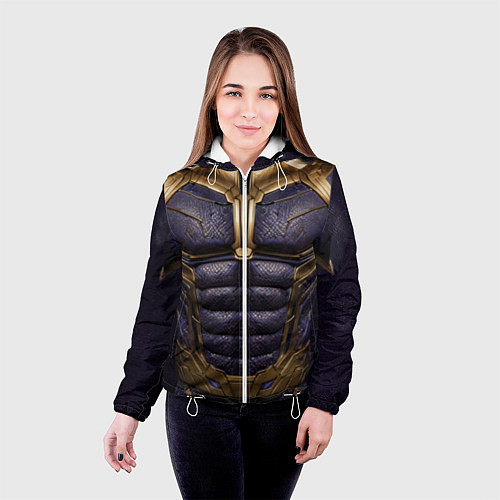 Женская куртка Костюм Таноса из мстителей / 3D-Белый – фото 4