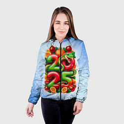 Куртка с капюшоном женская Змеи к нам приходят 2025, цвет: 3D-черный — фото 2