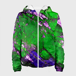 Женская куртка A purple mineral in a green stone