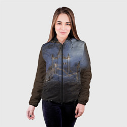 Куртка с капюшоном женская Замок принцессы, цвет: 3D-черный — фото 2