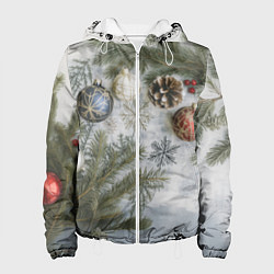 Женская куртка Новогодние ветки