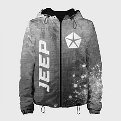 Куртка с капюшоном женская Jeep - grey gradient вертикально, цвет: 3D-черный