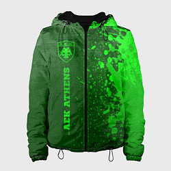 Женская куртка AEK Athens - green gradient по-вертикали