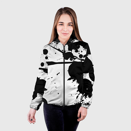 Женская куртка Art blots - vanguard / 3D-Черный – фото 4