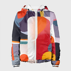 Женская куртка Абстракция из фигур и линий