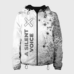 Женская куртка A Silent Voice - white gradient по-вертикали