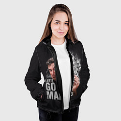 Куртка с капюшоном женская Илон Маск - Lets go to Mars, цвет: 3D-черный — фото 2