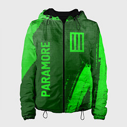 Женская куртка Paramore - green gradient вертикально