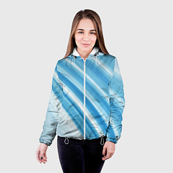 Куртка с капюшоном женская Акварель, цвет: 3D-белый — фото 2