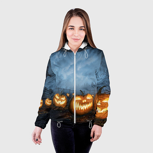 Женская куртка Костюмы для halloween / 3D-Белый – фото 4