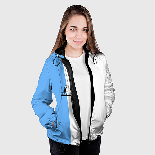 Женская куртка Моляр красит стену / 3D-Черный – фото 3