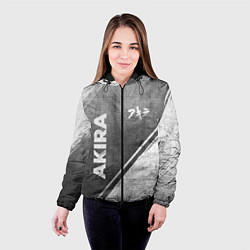 Куртка с капюшоном женская Akira - grey gradient вертикально, цвет: 3D-черный — фото 2