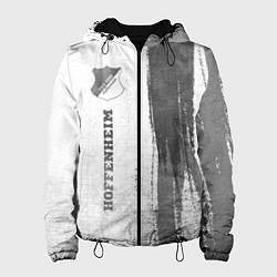Куртка с капюшоном женская Hoffenheim - white gradient по-вертикали, цвет: 3D-черный