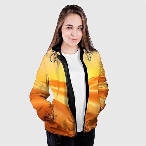Женская куртка Золотые пески / 3D-Черный – фото 3