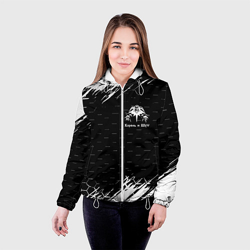 Женская куртка Король и шут краски броня / 3D-Белый – фото 4