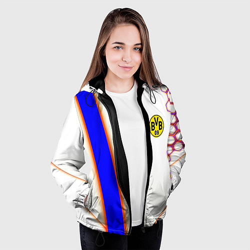 Женская куртка Borussia geometry sport / 3D-Черный – фото 3