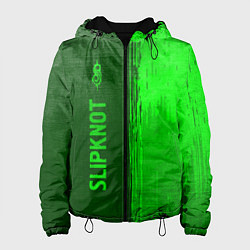 Женская куртка Slipknot - green gradient по-вертикали