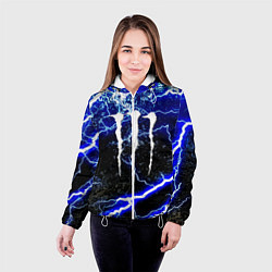 Куртка с капюшоном женская Monster storm energy, цвет: 3D-белый — фото 2