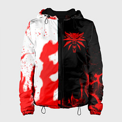 Куртка с капюшоном женская Ведьмак огненный, цвет: 3D-черный