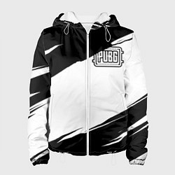 Женская куртка PUBG черно белые краски