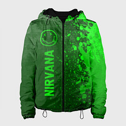 Женская куртка Nirvana - green gradient по-вертикали