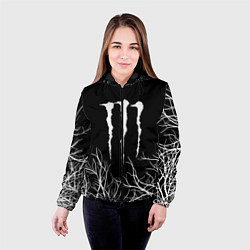Куртка с капюшоном женская Monster energy лес, цвет: 3D-черный — фото 2