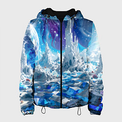 Женская куртка Космический фантастический пейзаж